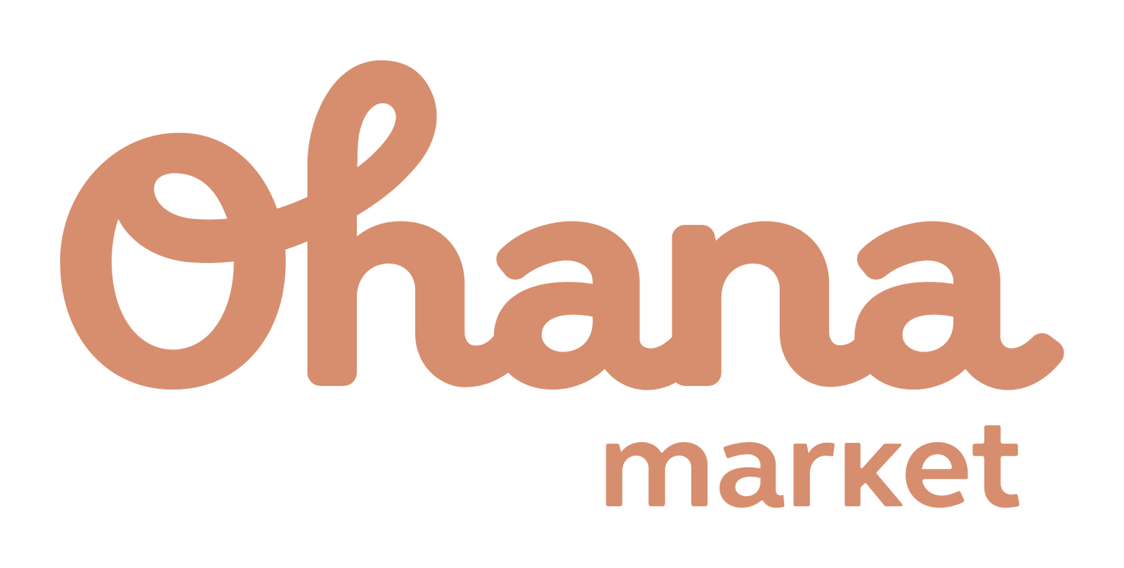 Логотип Ohana market (Охана Маркет) — материнский бренд Ohana Products