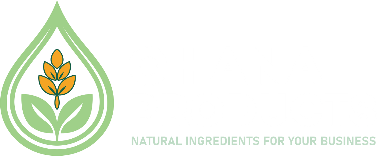 Логотип Ohana Products — светлая версия на зелёном фоне
