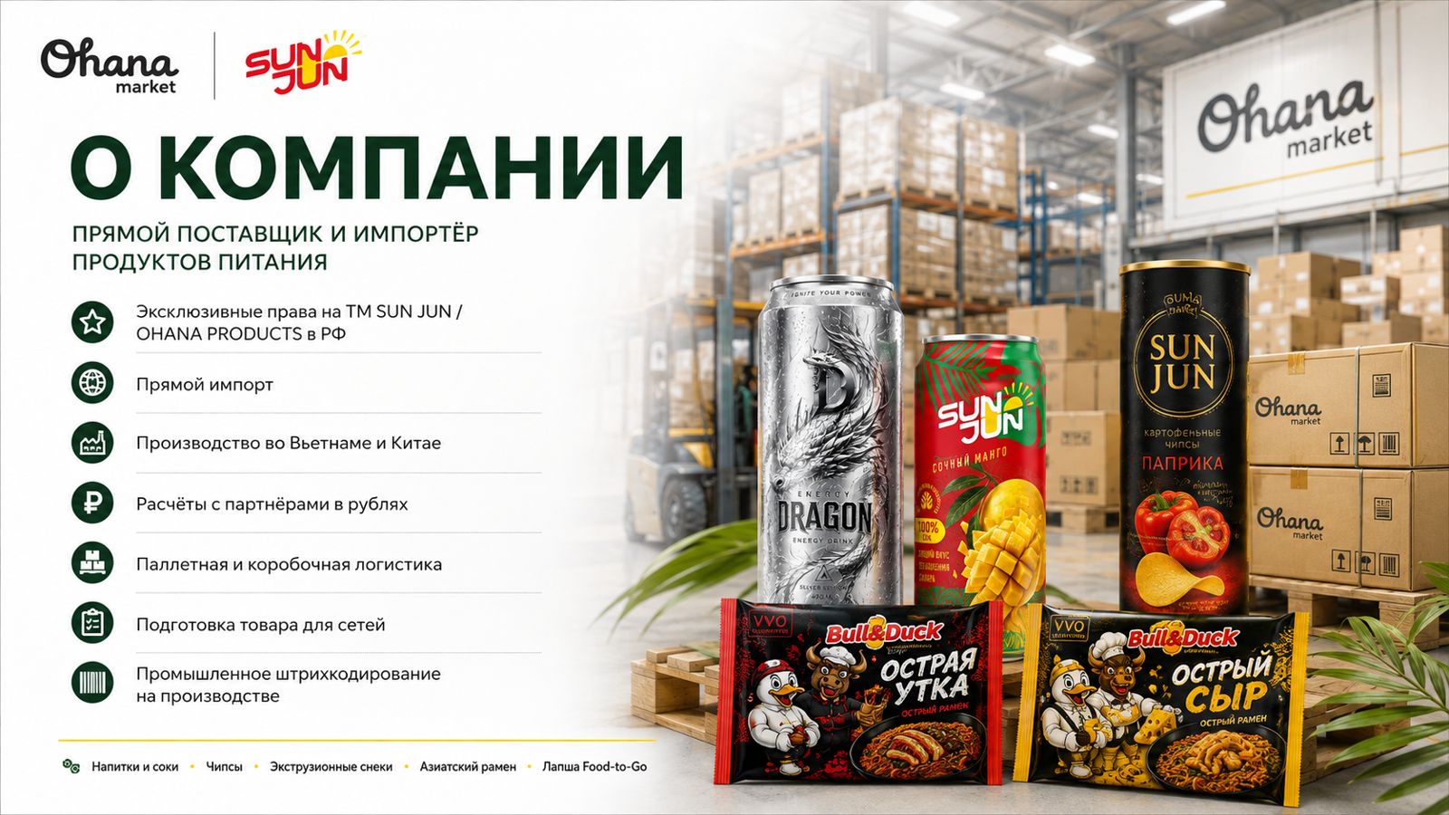 Ohana Products — склад и ассортимент