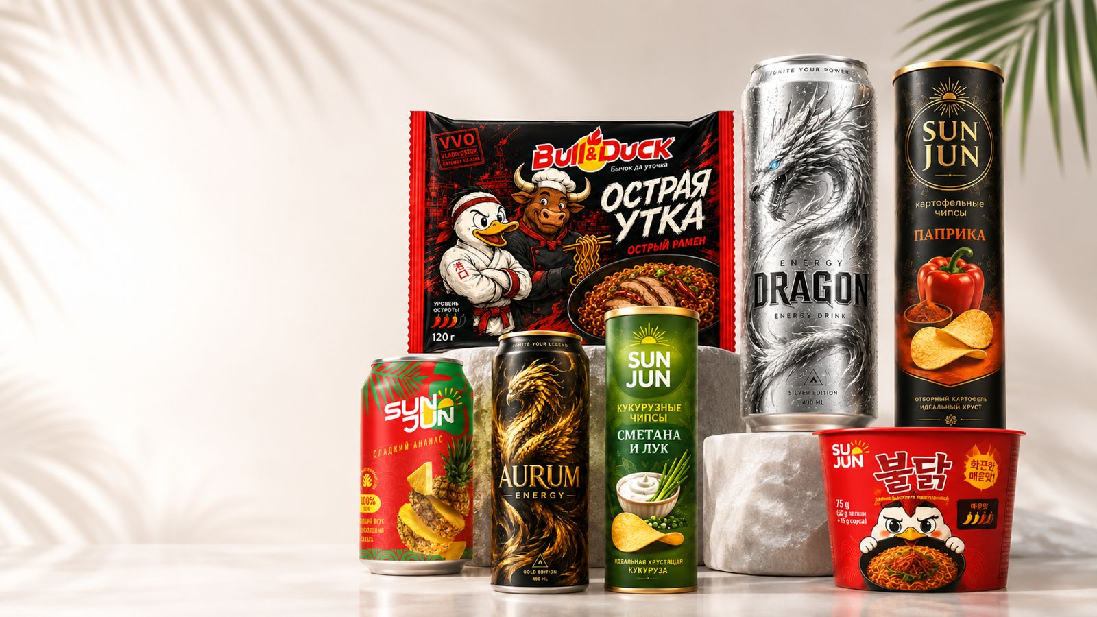 Ассортимент SUN JUN и OHANA PRODUCTS